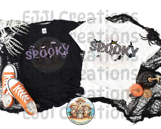 "Grey Spooky" Kids Tee *Made To Order*